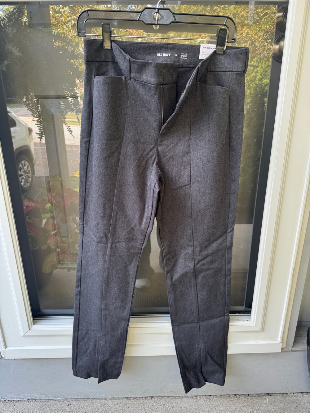 Old Navy Men's Charcoal Gray Dress Pants - Flat Front